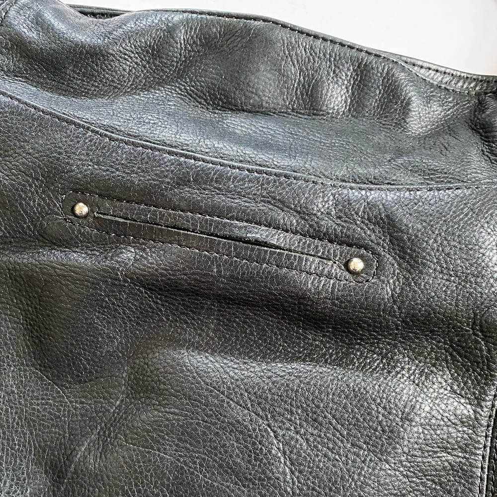 B. Makowsky Black Leather Hobo Bag - Picture 7 of 16